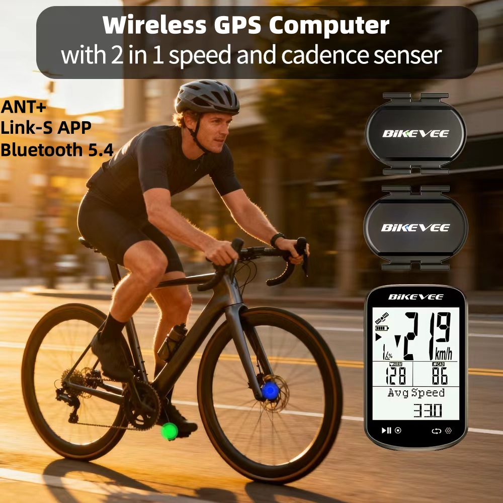 Cycling Cadence Sensor Bluetooth Ant - GPS Wireless Bike Computer 2.6