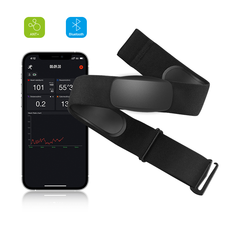 Heart Rate Monitor Chest Strap Ant+ - BLE5.0 ANT+ Heart Rate Monitor Chest