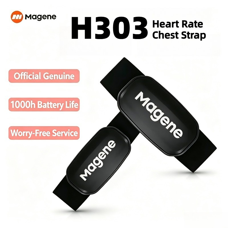 Heart Rate Monitor Chest Strap Ant+ - Magene H303 Heart Rate Monitor, Dual