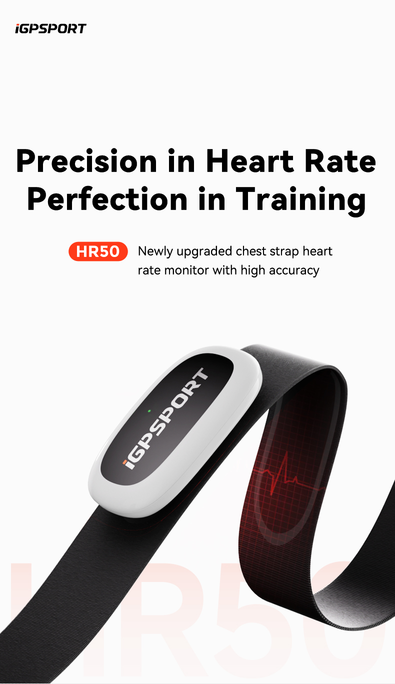 Heart Rate Monitor Chest Strap Ant+ - IGPSPORT HR50 Heart Rate Monitor Chest