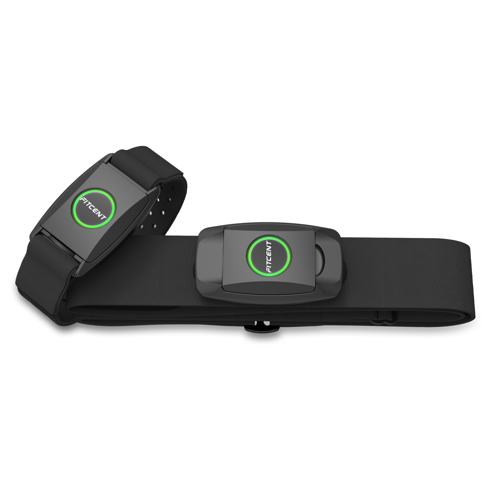 Heart Rate Monitor Chest Strap Ant+ - FITCENT Rechargeable 2 in 1 Heart