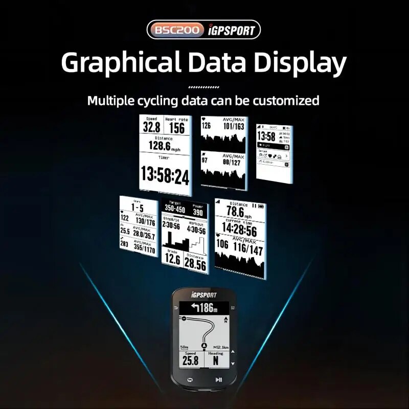 IGPSPORT BSC200 GPS Bicycle Co - Bike Computer Gps Navigation Map ulasan dan harga