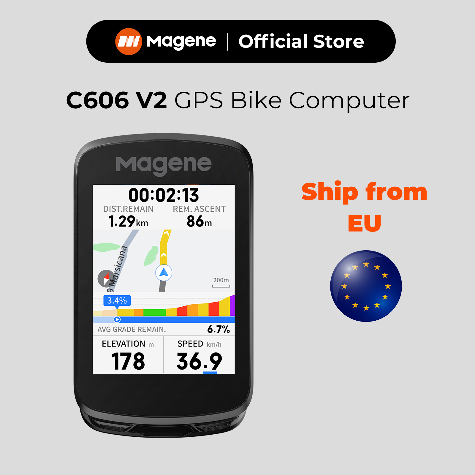 Magene C606V2 GPS Bike Compute - Bike Computer Gps Navigation Map ulasan dan harga