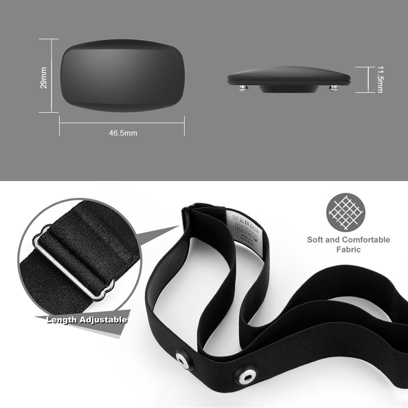 BLE5.0 ANT+ Heart Rate Monitor - Heart Rate Monitor Chest Strap Ant+ ulasan dan harga