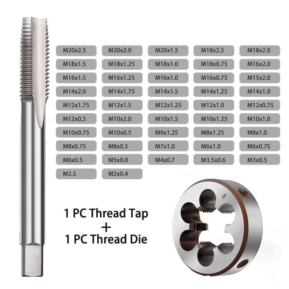 2pcs Left Hand Tap and Die Set - Left Crank Arm Power Meter ulasan dan harga