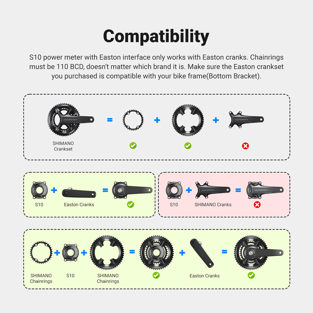 COOSPO S10 Spider Bike Power M - Spider Power Meter 110 Bcd ulasan dan harga