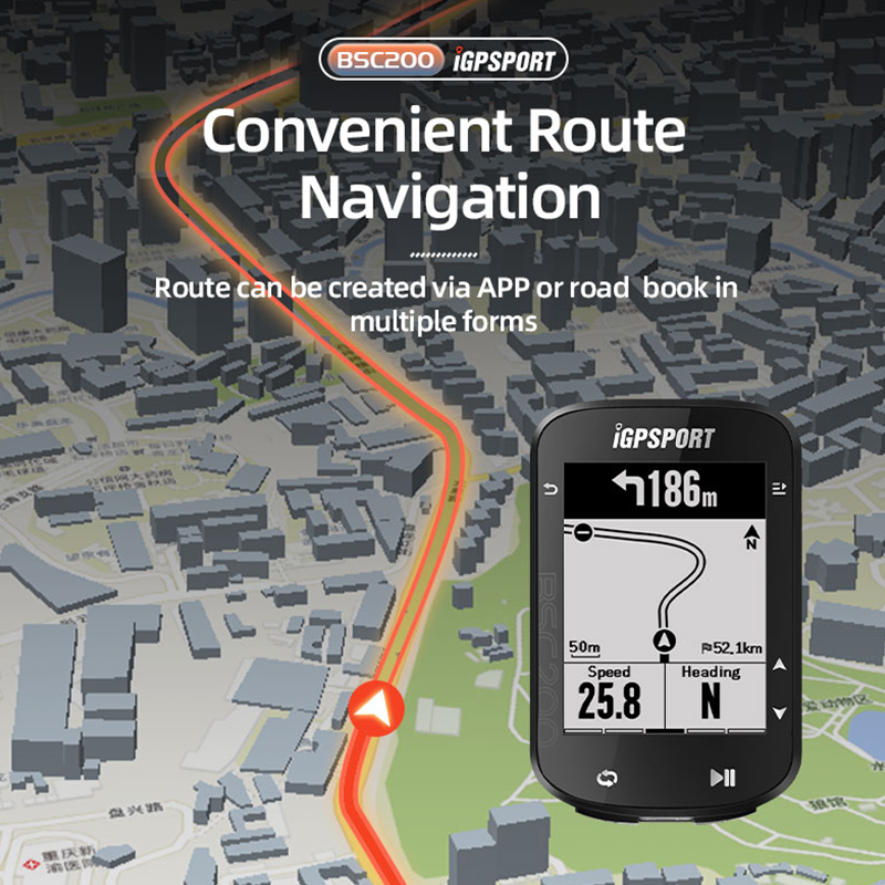 IGPSPORT BSC200 GPS Bike Compu - Bike Computer Gps Navigation Map ulasan dan harga