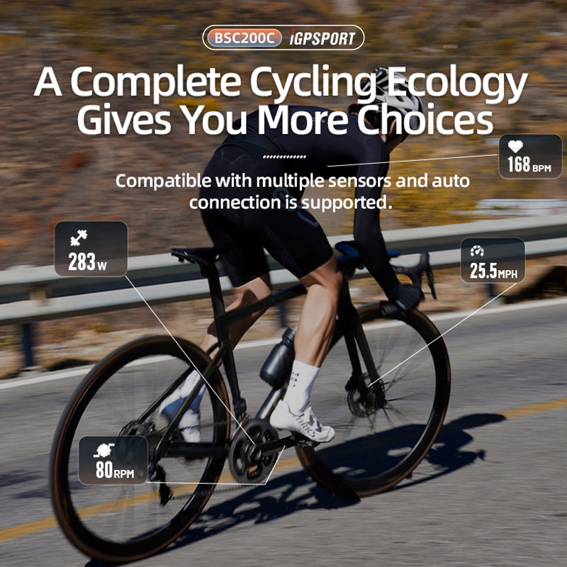 IGPSPORT BSC200 GPS Bike Compu - Bike Computer Gps Navigation Map ulasan dan harga