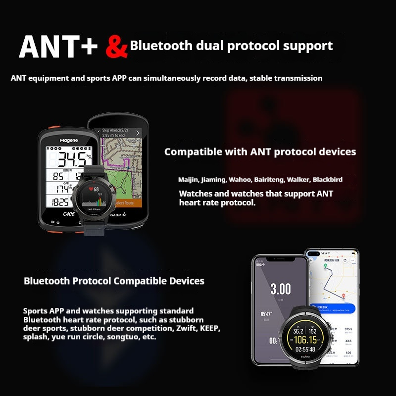 Magene Heart Rate with Chest S - Heart Rate Monitor Chest Strap Ant+ ulasan dan harga