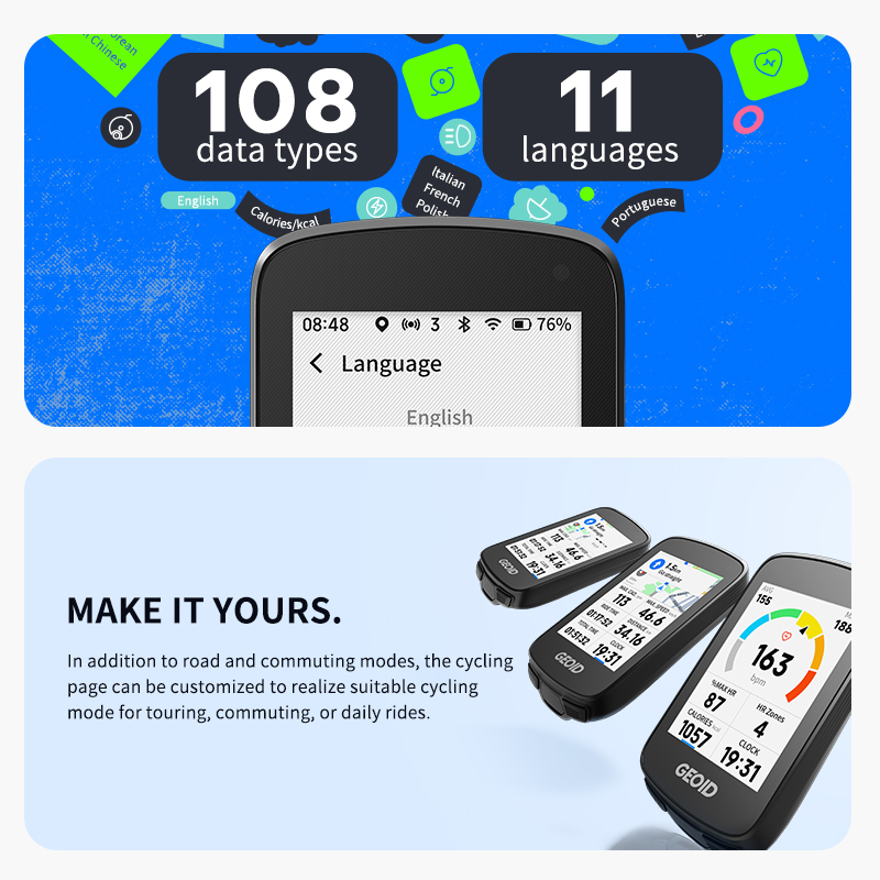 GEOID CC700 Pro Bicycle Comput - Bike Computer Gps Navigation Map ulasan dan harga