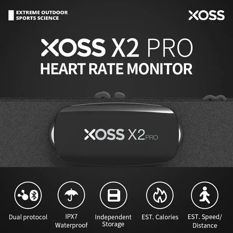 XOSS X2 Pro Chest Strap Heart  - Heart Rate Monitor Chest Strap Ant+ ulasan dan harga