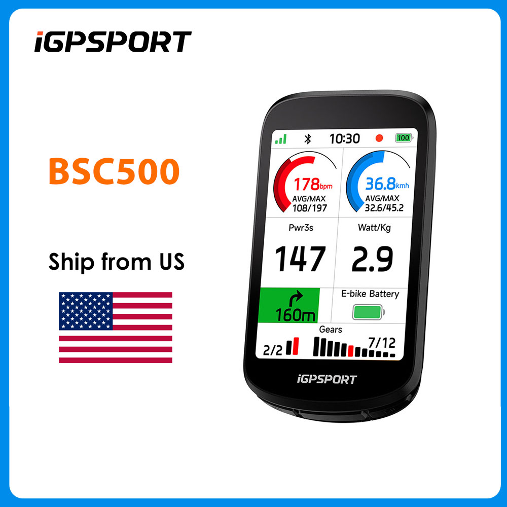 iGPSPORT BSC500 Touchscreen Bi - Bike Computer Gps Navigation Map ulasan dan harga