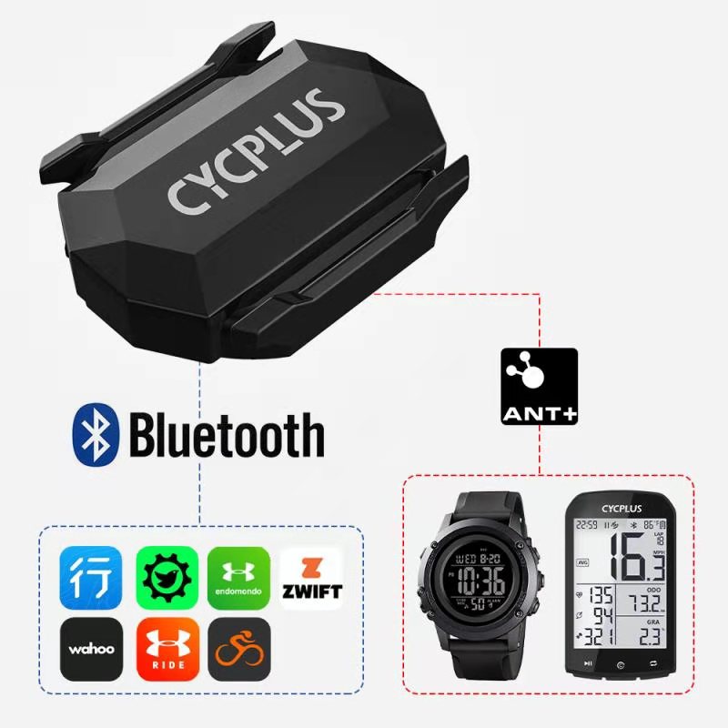CYCPLUS Cadence Speed Dual Sen - Cycling Cadence Sensor Bluetooth Ant ulasan dan harga