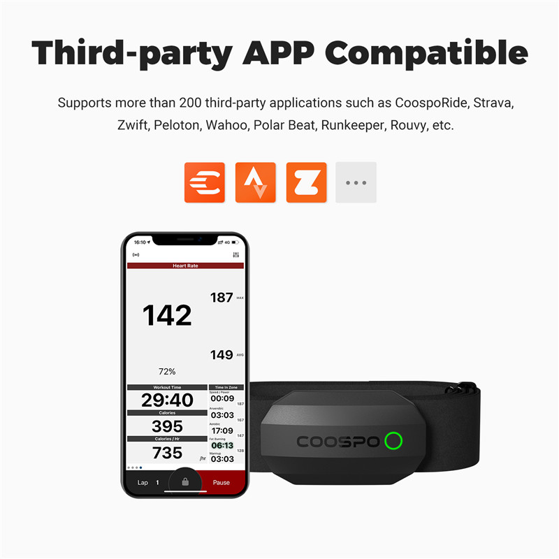 COOSPO H808S Heart Rate Sensor - Heart Rate Monitor Chest Strap Ant+ ulasan dan harga