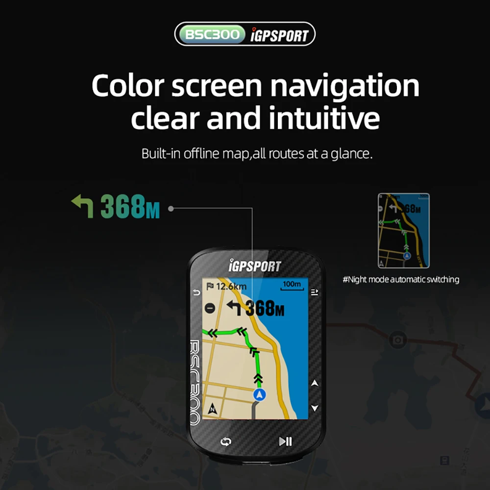 IGPSPORT BSC300T Bike GPS Comp - Bike Computer Gps Navigation Map ulasan dan harga