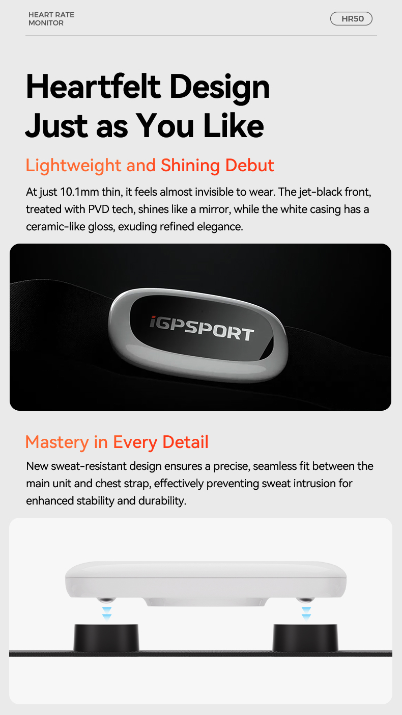 IGPSPORT HR50 Heart Rate Monit - Heart Rate Monitor Chest Strap Ant+ ulasan dan harga