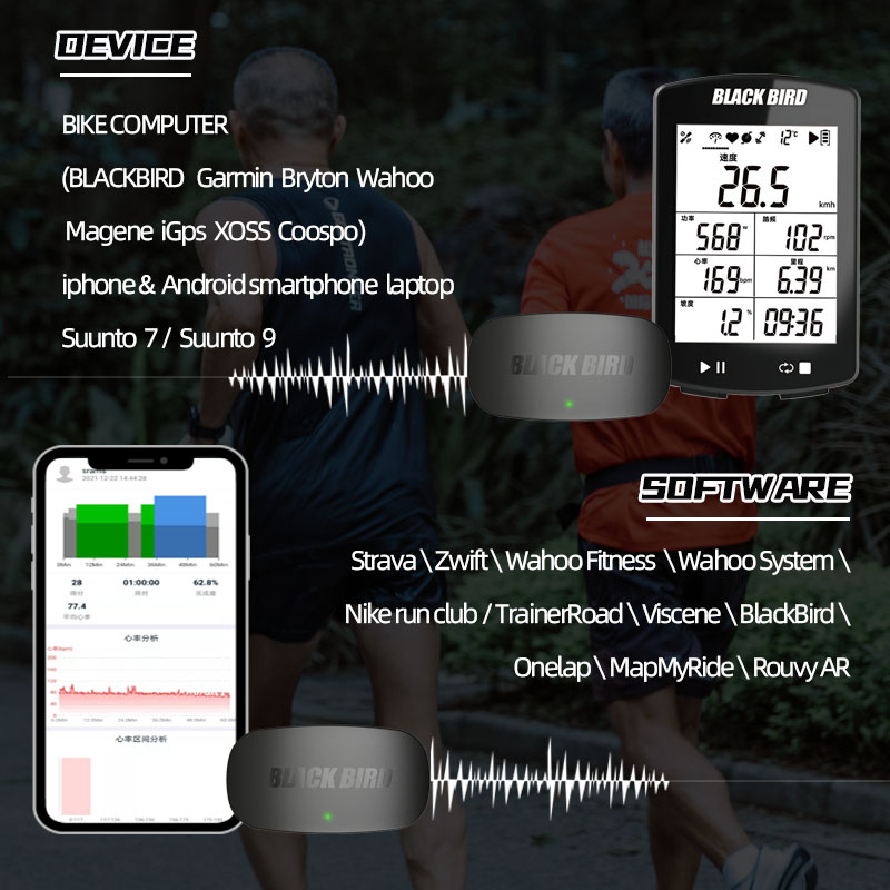 BlackBird HR1 Heart Rate Senso - Heart Rate Monitor Chest Strap Ant+ ulasan dan harga