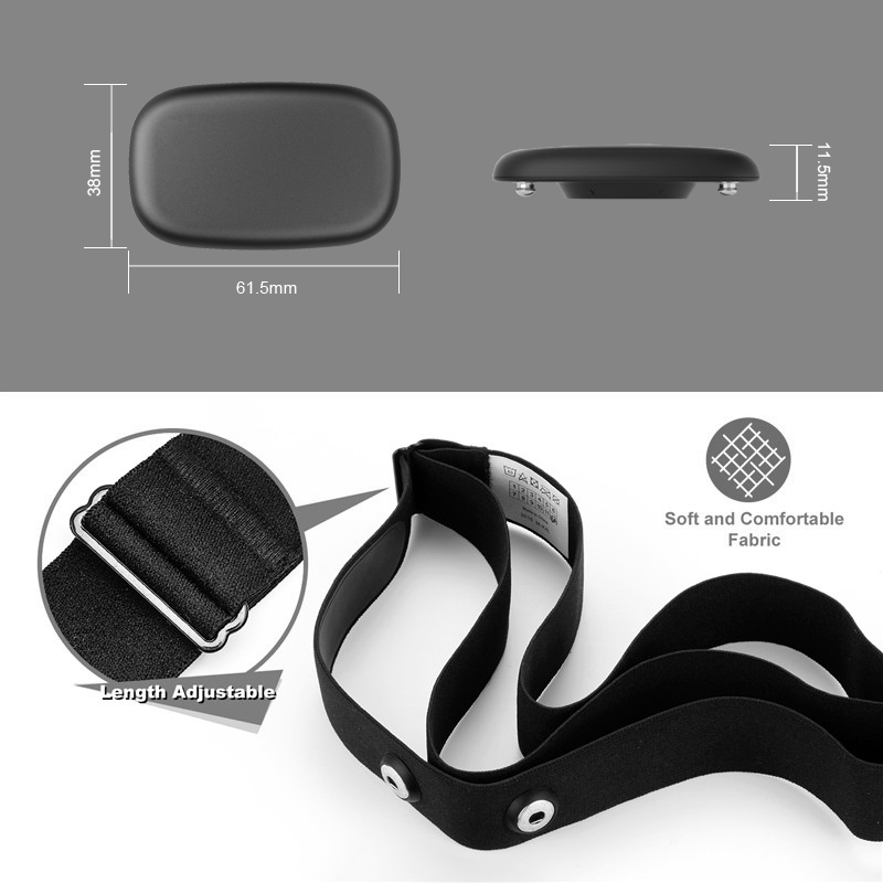 FITCENT 5.3Khz Heart Rate Moni - Heart Rate Monitor Chest Strap Ant+ ulasan dan harga