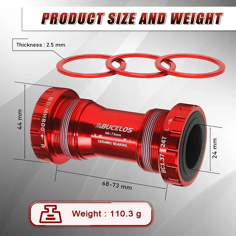 BUCKLOS Ceramic Bearing BB68 B - Ceramic Bearing Bottom Bracket Bb86 ulasan dan harga