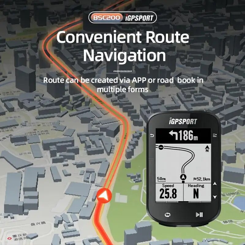 IGPSPORT BSC200 GPS Bicycle Co - Bike Computer Gps Navigation Map ulasan dan harga